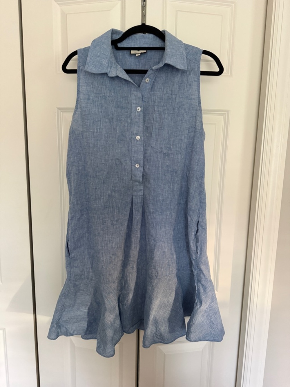 Tuckernuck Chambray Sleeveless Callahan Shirt Dress
